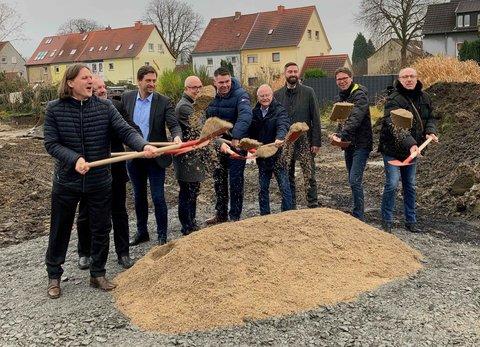 Spatenstich in Unna Spatenstich in Unna