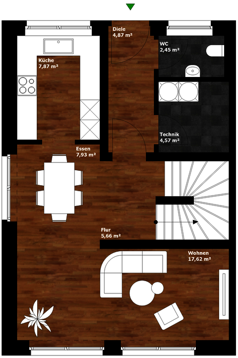 Energieautarkes Reihenhaus Grundriss Reihenendhaus Erdgeschoss zugeschnitten Energieautarkes Reihenhaus Grundriss Reihenendhaus Erdgeschoss zugeschnitten