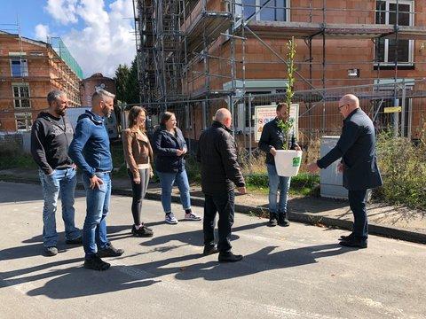 Richtfest der EnergieAutarken Mehrfamilienhäuser in Unna Richtfest der EnergieAutarken Mehrfamilienhäuser in Unna