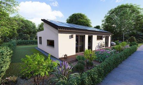Energieautarkes Kompakthaus Erweiterung Ansicht von der Straße Energieautarkes Kompakthaus Erweiterung Ansicht von der Straße